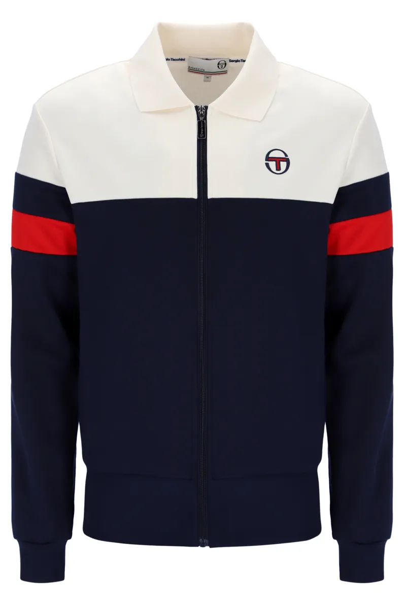 Sergio Tacchini  Tomme Track Top Cream/Blue XXXL ONLY